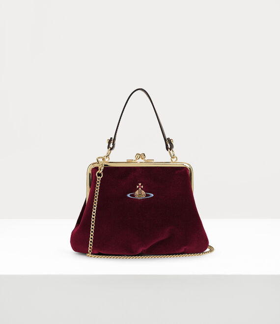 Vivienne Westwood Granny Frame Purse in BURGUNDY